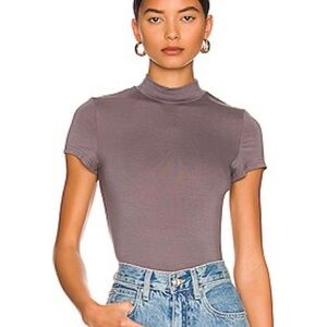 ALL THE WAYS Aleska Baby Tee in Charcoal